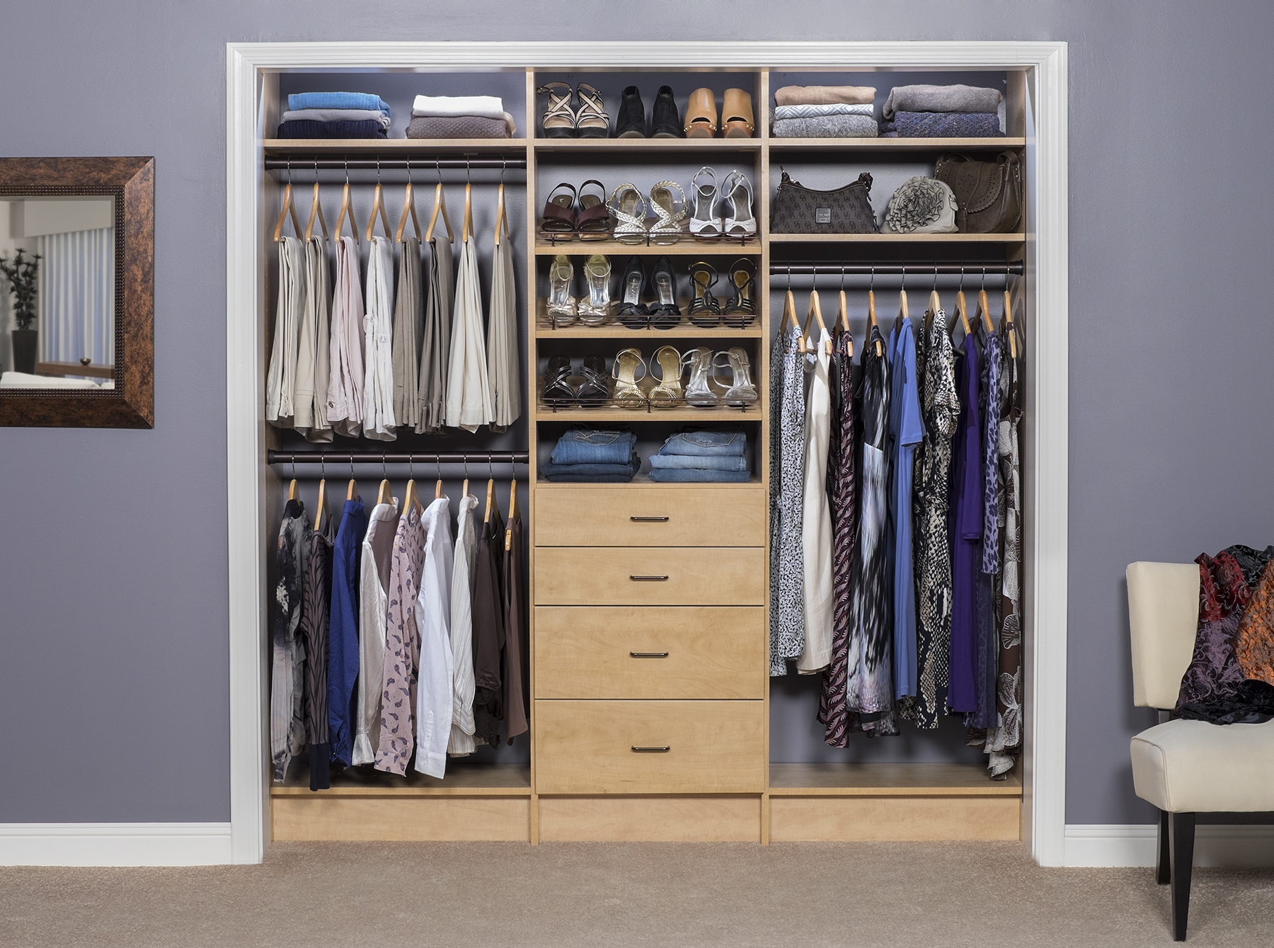 closets in living room